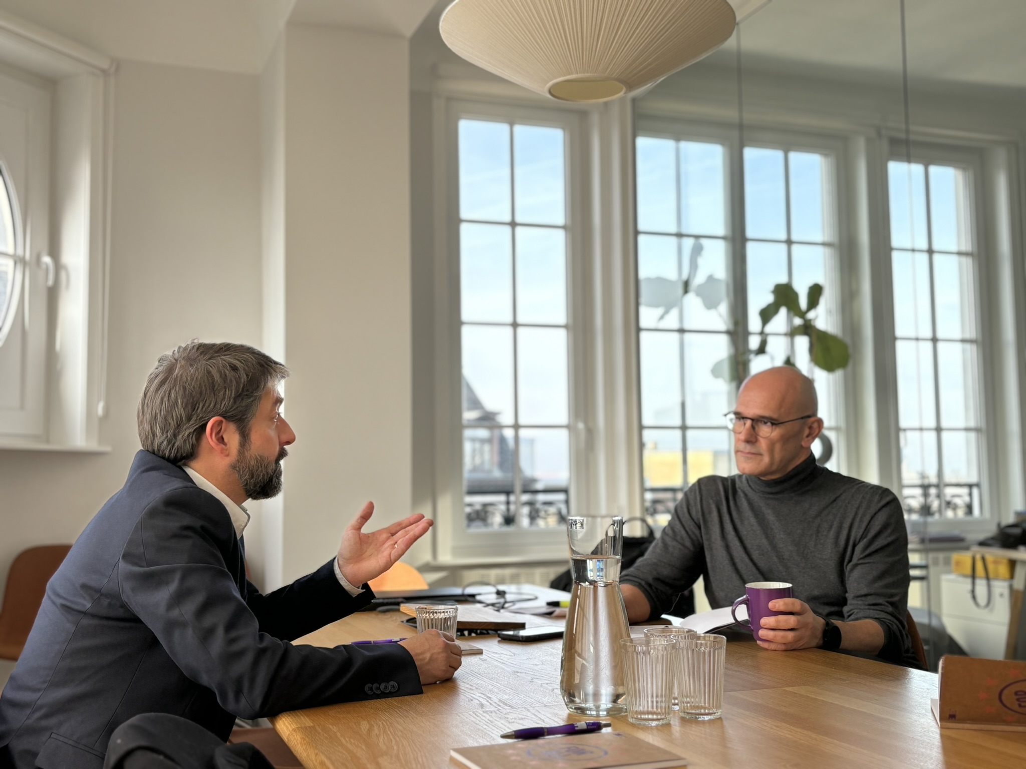 EFA Spitzenkandidat Raül Romeva visits NGO’s in Brussels